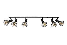 Світильник лофт MSK Electric Diadem потоличний NL 22151-6 BK