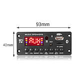 Mp3 модуль з bluetooth 5.0, FM радіо, USB, microSD, вбудованим мікрофоном, модель JQ-D010BT, фото 7