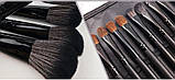 Набір кистей для макіяжу 24 шт Prodi Wood black, фото 9