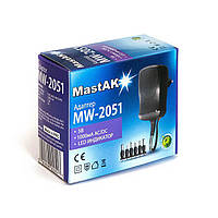 Універсальний блок живлення MastAK MW-2051 з 220 V на 5 V 1000 mAh + набір перехідників