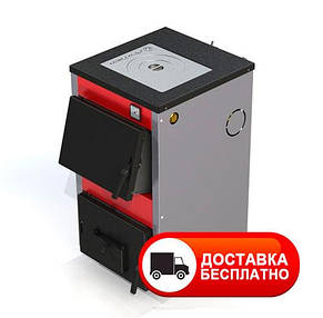 Дровяний котел із плитою ProTech ТТП-12с Д Luxe на твердому паливі, фото 1