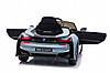 Дитячий електромобіль BMW i8 Coupe (2 мотори по 35W, 12V7AH, MP3, USB) JE1001 Синій металік, фото 10