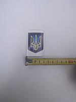 Наклейка табличка герб України (h = 6 см, l = 4 см)