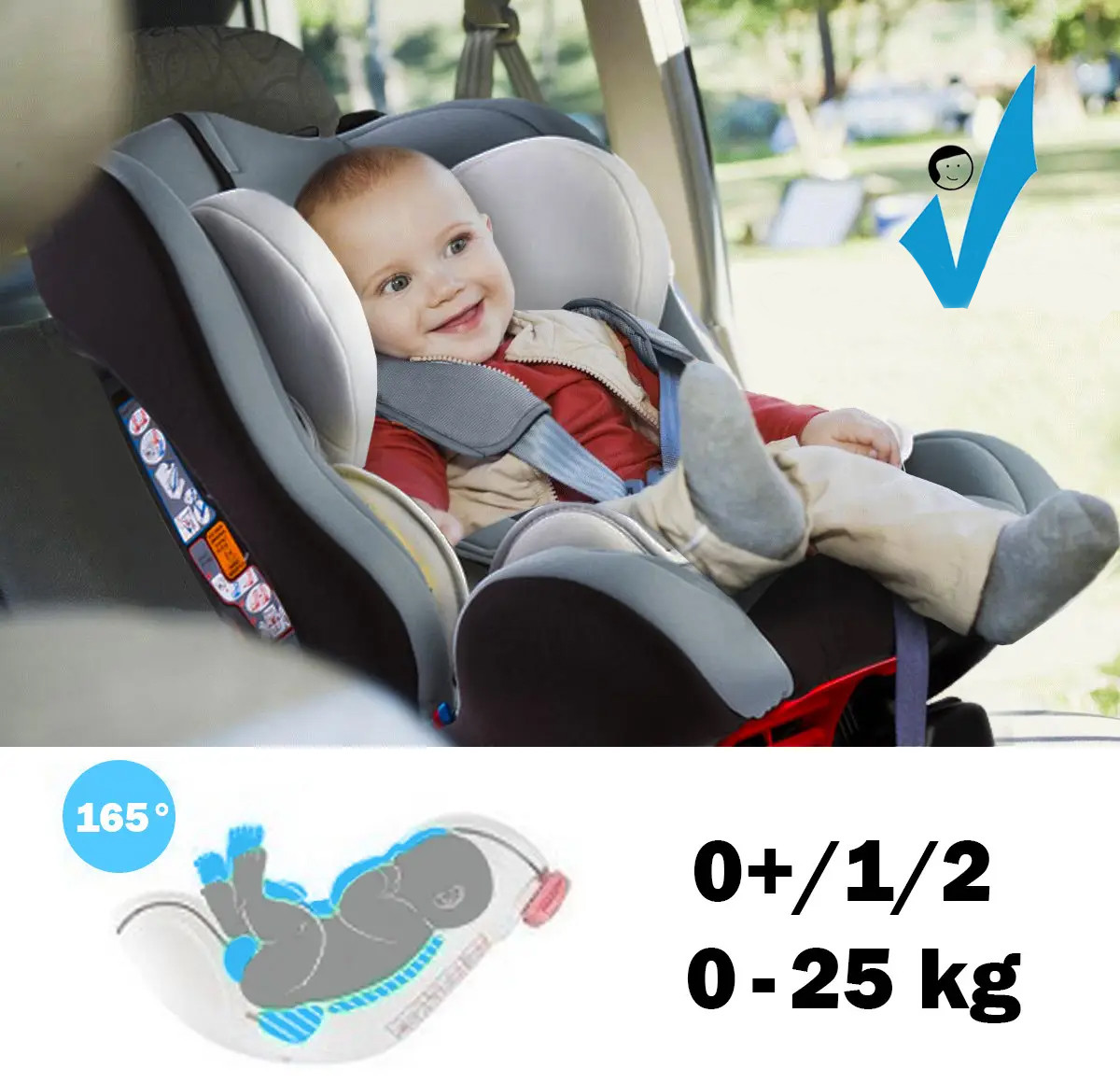 Автокрісло Caretero Combo (0 - 25 кг) - Графіт