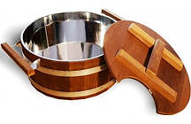 Запарник термодерево з нержавііючою  вставкою 15 л для сауни бані.