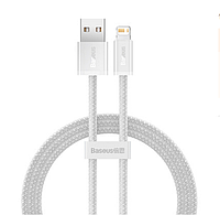 Кабель зарядный Lightning Baseus Dynamic Series 2.4A USB - Lightning 1 m White (CALD000402)