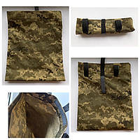 Подсумок 33*27 большая сумка тактическая для сброса магазинов отработанных рожков АК военная армейская на пояс пиксель зсу