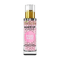 База під макіяж Bielenda Make-Up Academie Pearl Base рожева, ефект покращення кольору обличчя