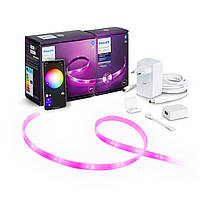 Розумна світлодіодна LED стрічка 3 метри Philips Hue LightStrip Plus V4 Color, Bluetooth, Apple HomeKit (2+1 метр)