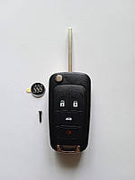 Корпус выкидного ключа для Buick Excelle Verano LaCrosse Regal Galakeys 3 кн +паника лезвие HU100 (28-02)