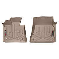 Передние WeatherTech коврики BMW X5/X6 2014- с бортиком бежевый 455591