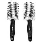 Щітка для волосся масажна продувная вигнута Salon Professional 0076, фото 3