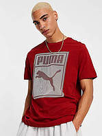 Puma Mens Graphic T-Shirt Red Dahlia 845687 12 футболка оригінал майка - S