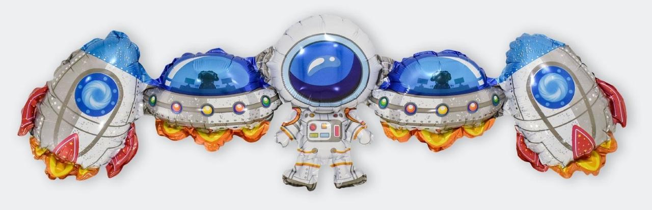 China Космонавт космос мультишар фольгована фігура 92*29 см під повітря, фото 1