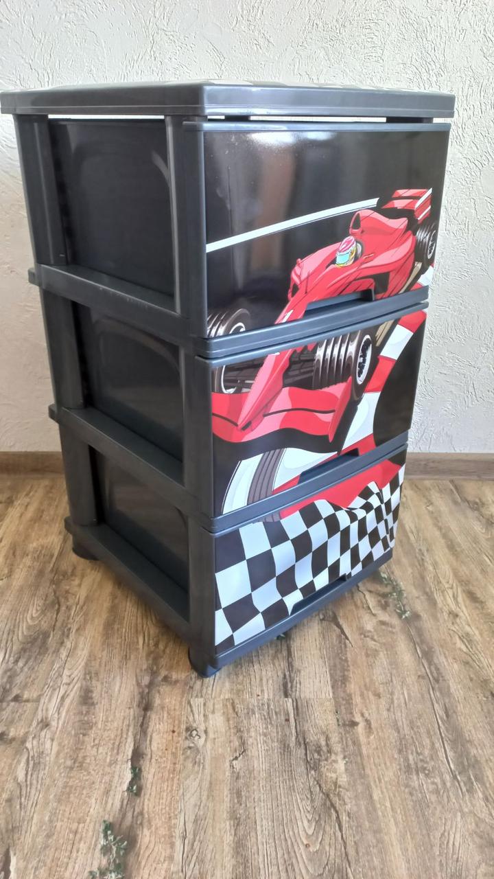 Купити пластиковий комод Раллі алеана на 3 секції, фото 1