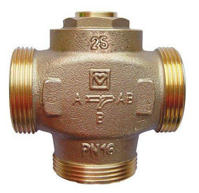 Клапан трьохходовий термозмішувальний HERZ Teplomix DN25 1" 61°C (1776603)