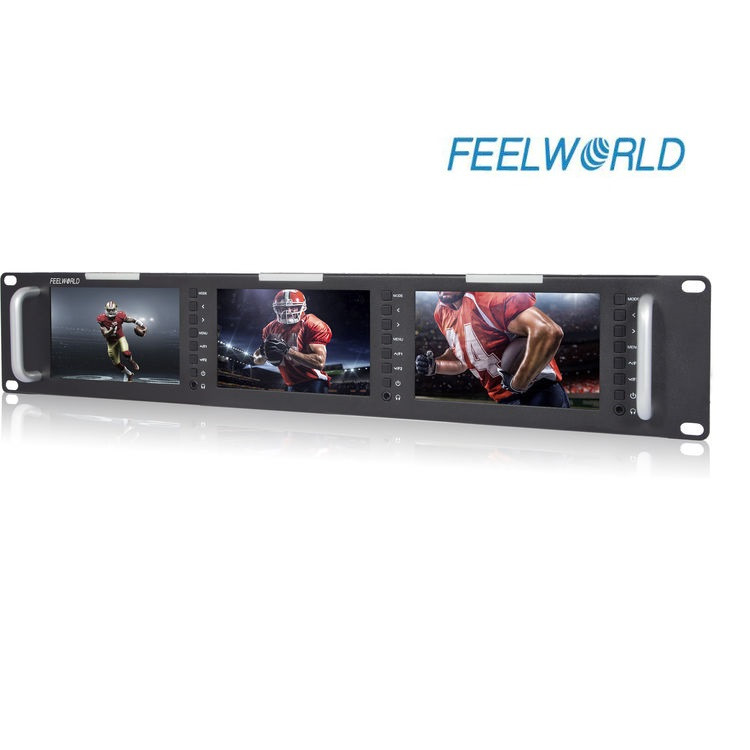 Монітор FeelWorld T51-H Triple 5" 2 RU HDMI Rackmount Monitor (T51-H)