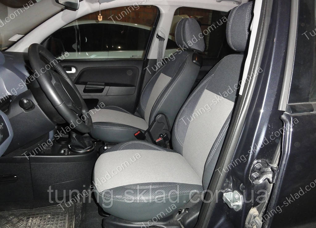 Чохли на сидіння Форд Ф'южен (чохли з екошкіри Ford Fusion стиль Premium), фото 1