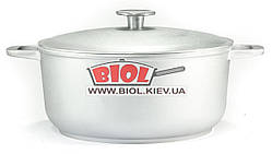 Каструля алюмінієва 4 л з потовщеним дном і кришкою БІОЛ K401