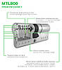 Циліндр MLT800 80 мм (27Т x 55) ключ-тумблер Нікель, фото 2