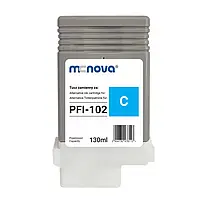 Сумісний картридж MC-NOVA PFI-102C для Canon iPF605/iPF750, Cyan, 130 мл