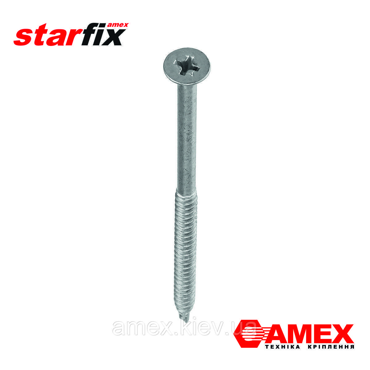 Кровельный саморез по металлу с буром, RUSPERT AMEX WM 4.8x120, 100шт ...
