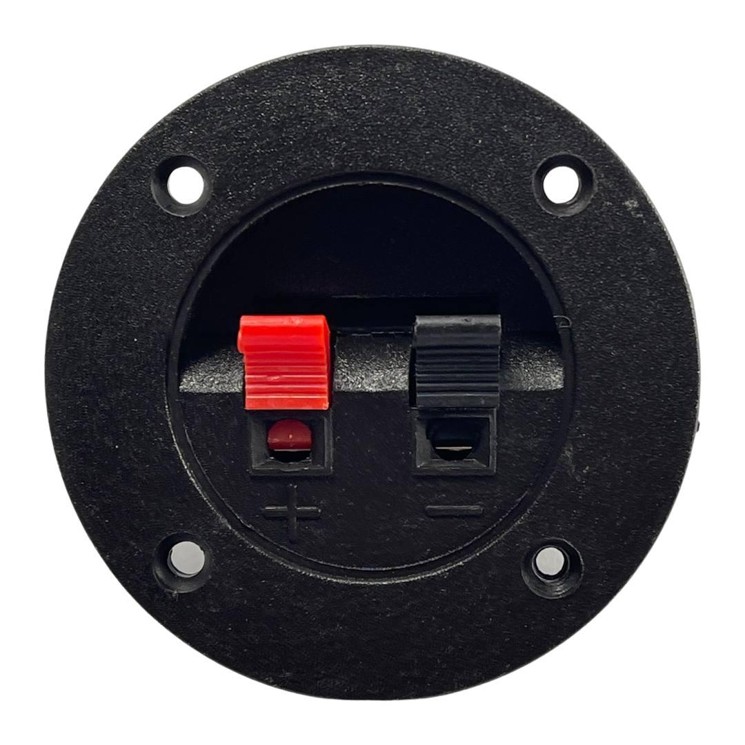 Гніздо акустичне затискач 2-х контактое, на круглій панелі 75мм