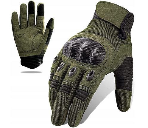 Військові захисні рукавички Tactical ARMY GLOVE зелені, фото 1