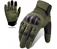 Военные защитные перчатки Tactical ARMY GLOVE зеленые