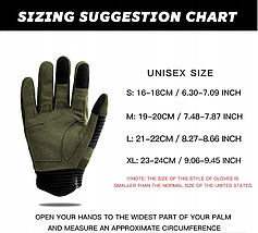 Військові захисні рукавички Tactical ARMY GLOVE зелені, фото 5
