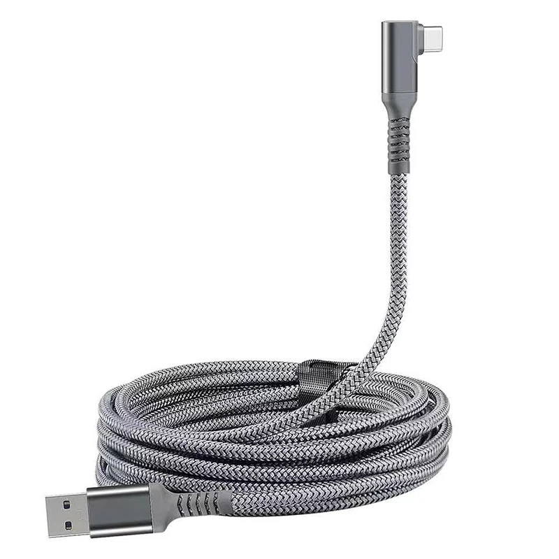 Кабель USB 3.2 Link для Oculus Quest 1, 2, Pico 4 в тканинному обплетенні (бренд Folem) - 6 метрів