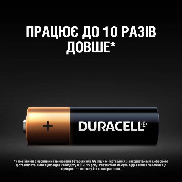 Батарейки щелочные DURACELL LR06/AA MN1500 4шт - фото 3 - id-p1637960654