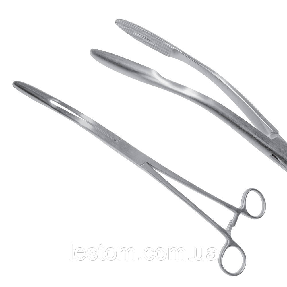 Затискач по Gross-Maier, зігнутий Surgicon. Довжина 25 см