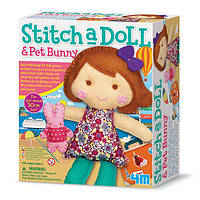 Набор для шитья игрушки 4M Кукла с кроликом (00-02765) M_1047
