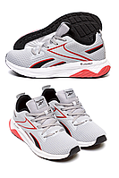 Чоловічі літні кросівки сітка Reebok Grey сірі *2164-6*
