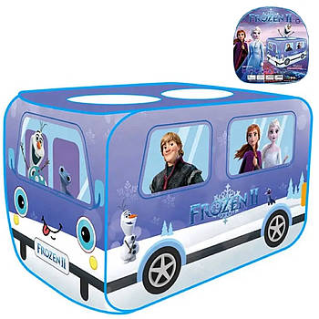 Дитячий ігровий Намет "Автобус снігової принцеси" (70х70х100) 551-2 (48/2) Блакитна