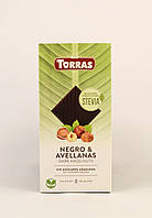 Шоколад чорний з фундуком без цукру та глютена Torras 125г (Іспанія)