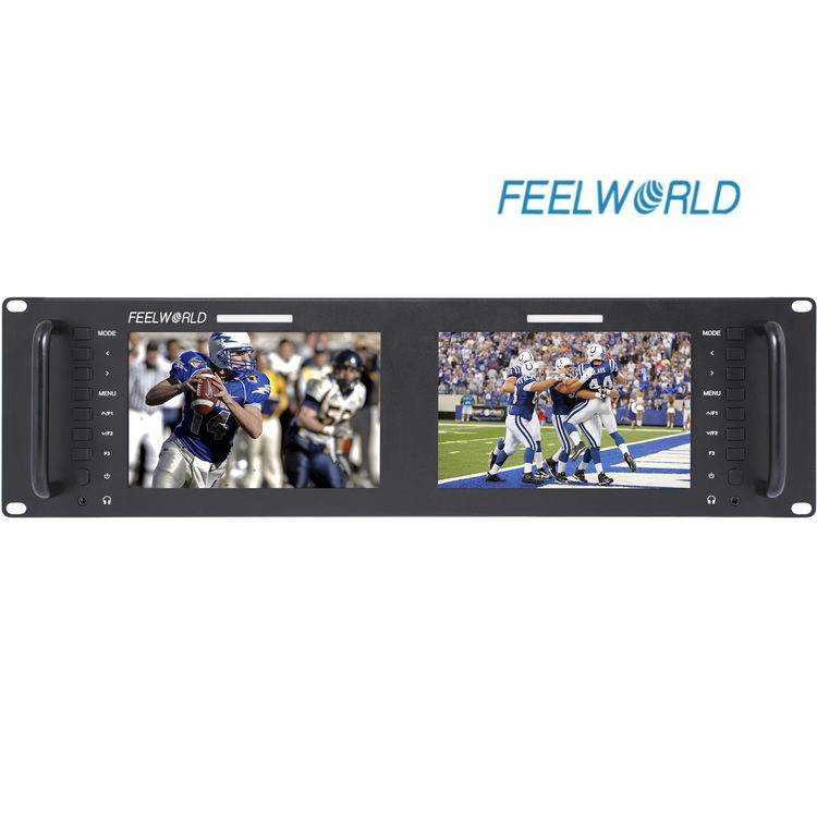 Монітор FeelWorld D71-H Dual 7" 3 RU Rackmount HDMI LCD Monitor (D71-H)