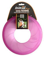 Летюча тарілка Фрісбі Енімал для собак AnimAll 22 см, фолетова