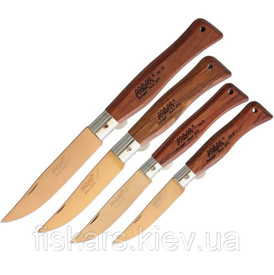 Набір ножів MAM Bronze Tiitanium Collection Bubinga Wood 4 шт у подаровій коробці (2505)