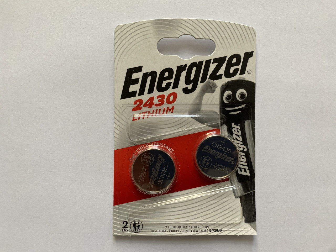 Батарейка Energizer CR2430 Lithium 3V 1 шт (блістер по 2 шт.)