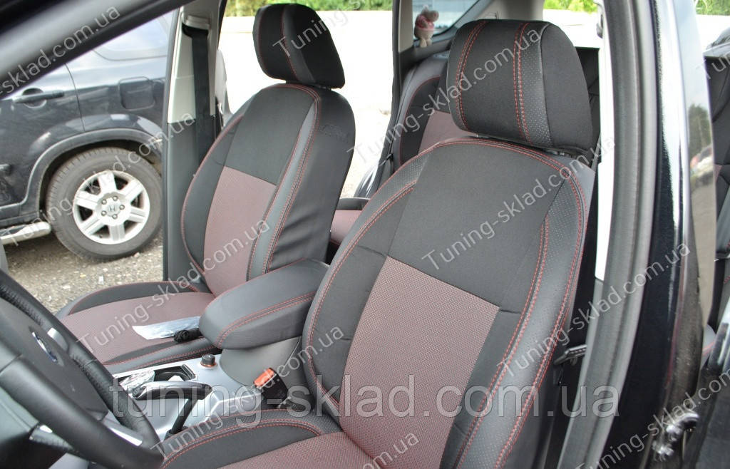 Чохли на сидіння Форд Куга (чохли з екошкіри Ford Kuga стиль Premium), фото 1