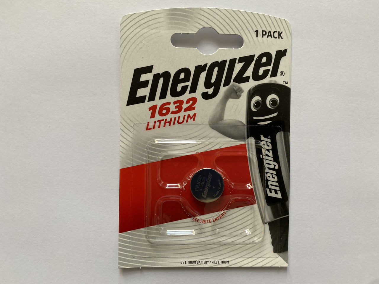 Батарейка Energizer CR1632 Lithium 3V 1 шт.