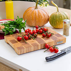 Кухонна торцева обробна дошка ясень 60х40 см велика на силіконових ніжках.Ukraine bewoody