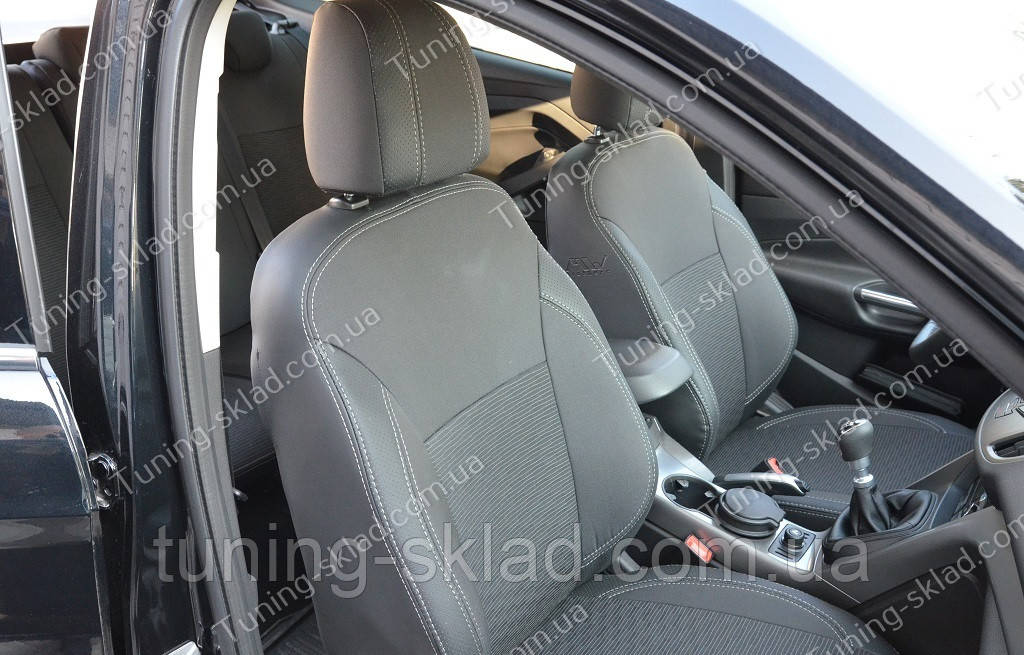 Чохли на сидіння Форд Куга 2 (чохли з екошкіри Ford Kuga 2 стиль Premium), фото 1