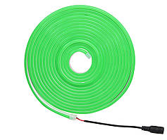 Світлодіодна неонова стрічка NEON 220В JL 2835-120 G IP65 зелений, герметична, 5 метрів (0764)