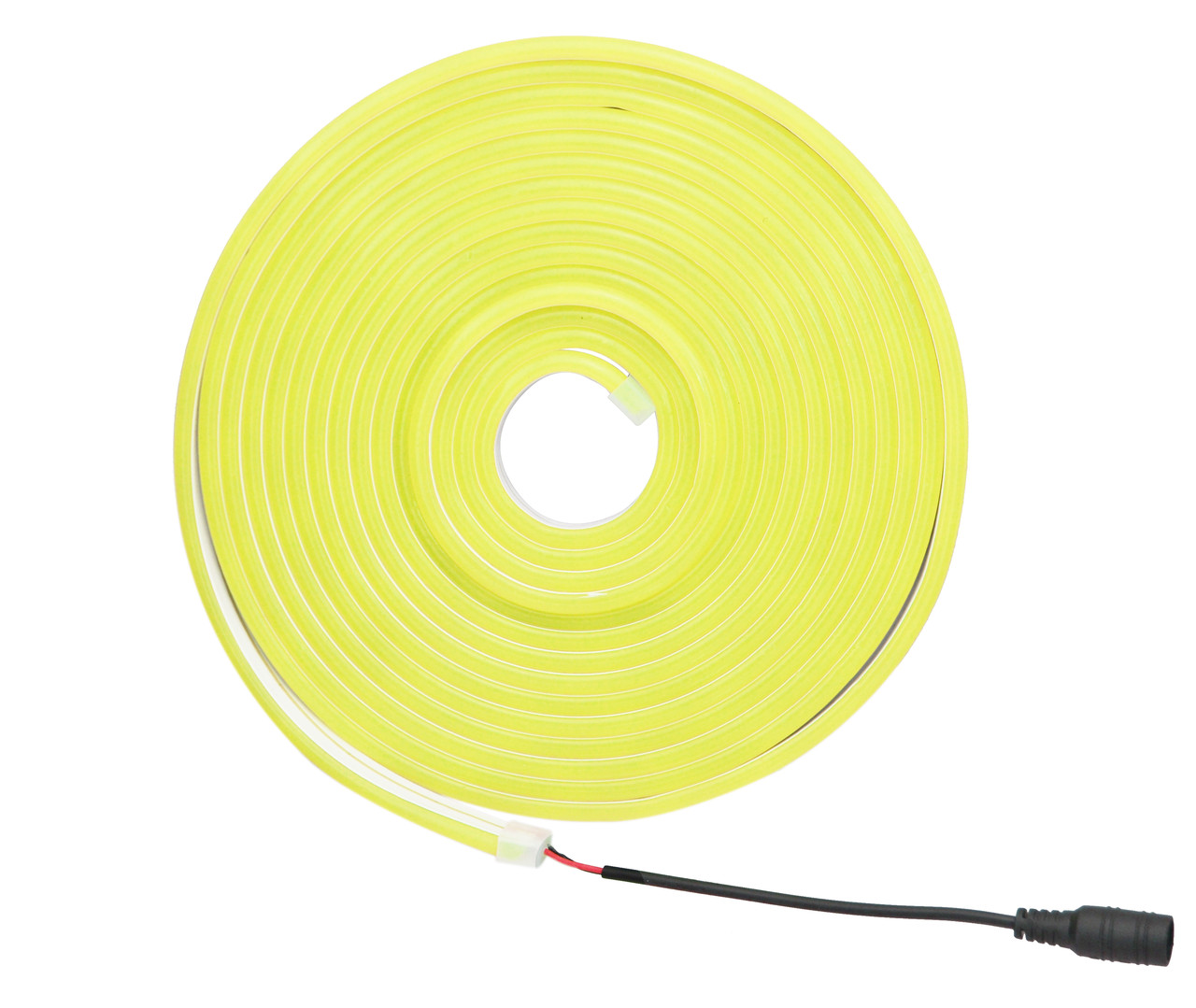 Світлодіодна неонова стрічка NEON 220В JL 2835-120 G IP65 жовтий, герметична, 5 метрів (0729)