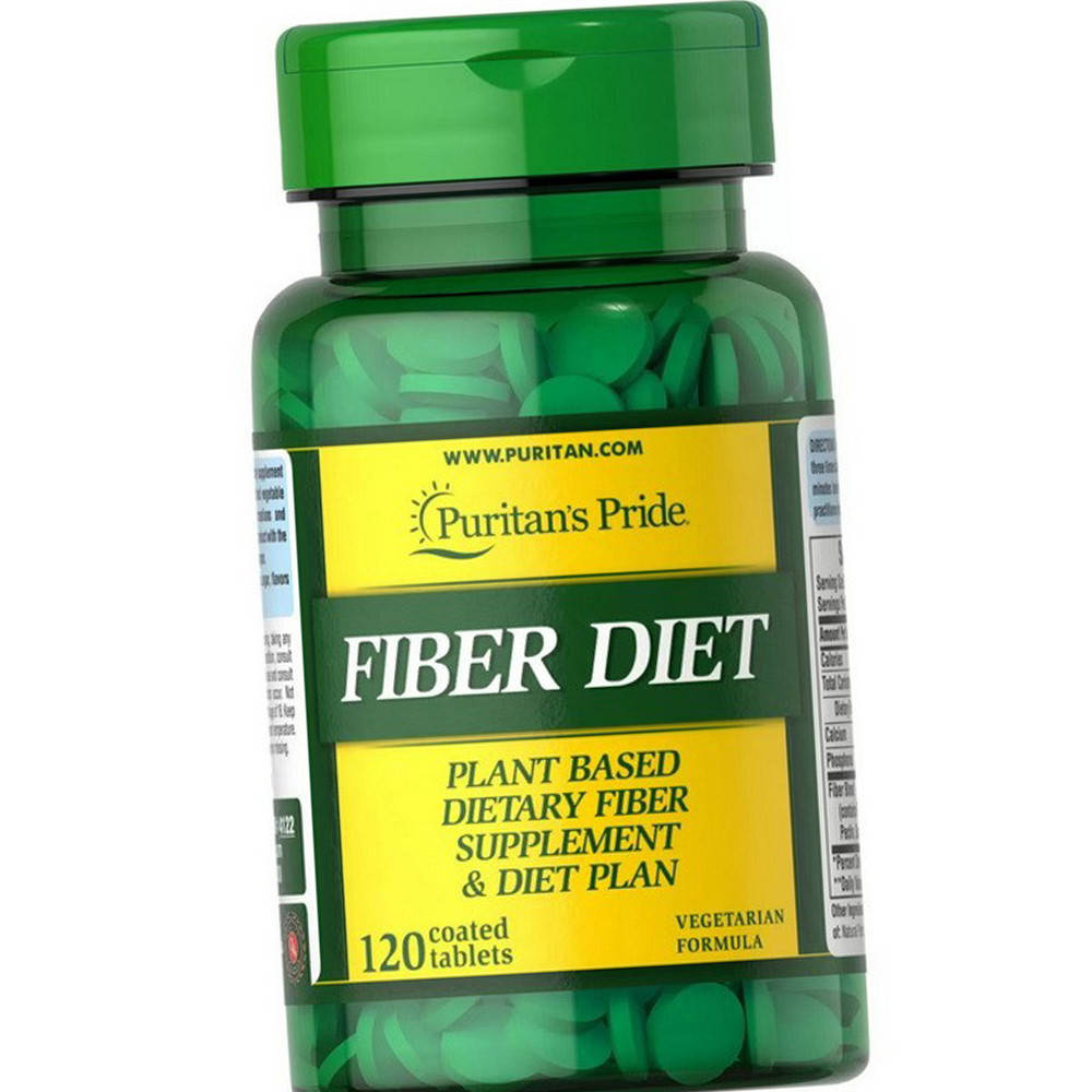 

Клетчатка Puritan's Pride Fiber Diet 120 таблеток Пищевые волокна
