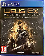 Deus Ex Mankind Divided, Б/У, русская версия - диск для PlayStation 4