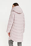 Подовжена зимова куртка стьобана Finn Flare W20-32042-812 Down Fill рожева S, фото 4